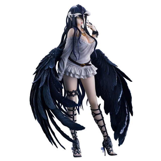 28cm japão anime personagens ssf design coco overlord albedo figura  bidimensional bonito menina garagem kit brinquedos